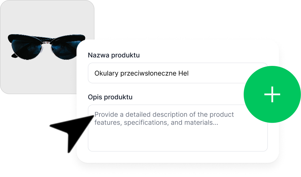 Add-product form in the WebWave panel