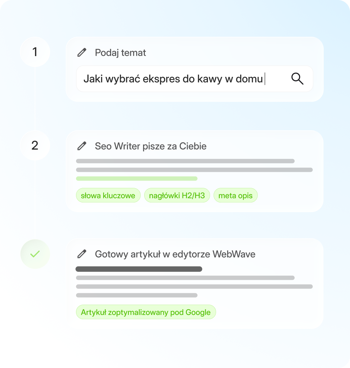 Preview of SEO Writer in the WebWave editor