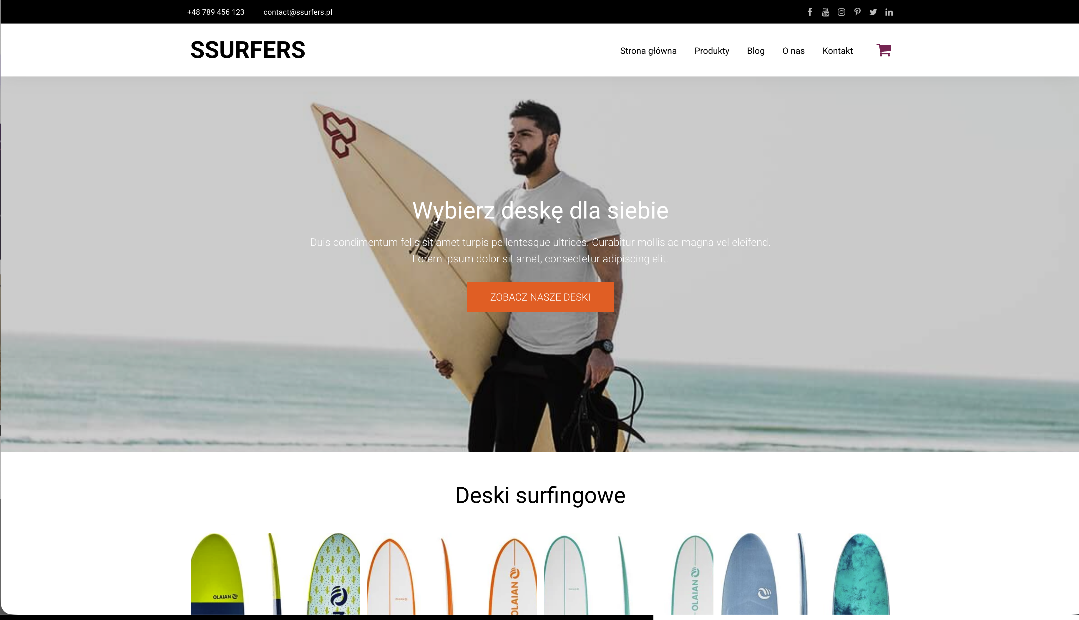 Website template